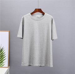 Basic Cotton T Shirt Women New Loose Solid Tees