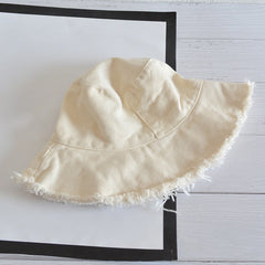 Fashion Casual Ladies Flat tassel Bucket cap Fisherman hat Beach