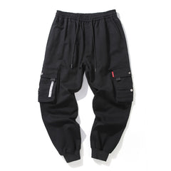 Hip Hop Cargo Pant Mens Fashion Joggers Casual Pants Streetwear Multi-Pocket