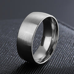 ZORCENS Stainless Steel Wedding Band Ring Roman Numerals