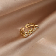 Pearl Zircon Rings for Woman 2021 Vintage Sexy Open Ring