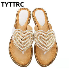 Outside Heart-shaped Women Slipper Summer Beach Slipper Female Casual