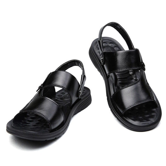 Non-slip Open-toe Leather Sandals
