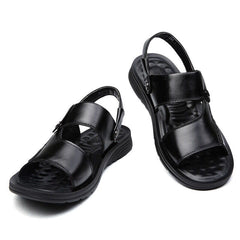 Non-slip Open-toe Leather Sandals