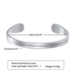 Thin Bracelet,Stainless Steel Cuff Bangle Bracelet
