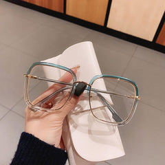 Anti-blue Light Glasses Frame Vintage Large Square Eyeglasses