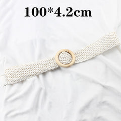 Belts For Women Vintage Boho Braided Waist Belt Black Coffee