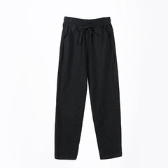 Women's Pants Cotton Trousers Casual Harem Pants Solid Loose Ankle Length Pants