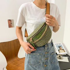 Knitted Waist Packs For Women Weaving Fanny Packs