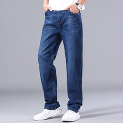 stretch men straight loose loose summer thin jeans spring classic