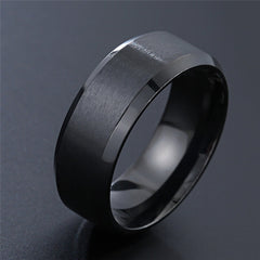 ZORCENS Stainless Steel Wedding Band Ring Roman Numerals