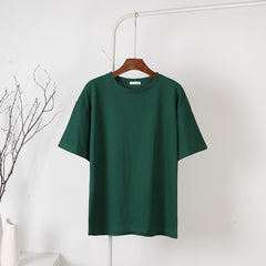 Soft Basic T Shirt Women Oversized Casual Solid Tee