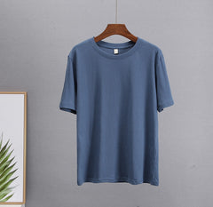 Basic Cotton T Shirt Women New Loose Solid Tees