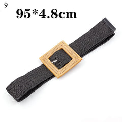 Belts For Women Vintage Boho Braided Waist Belt Black Coffee