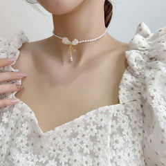 Natural Freshwater Pearl Choker Necklace Baroque Pearl Jewelry