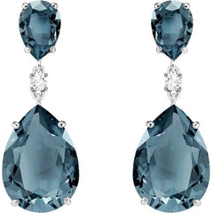 Trendy Women Earrings 4 Colors Delicate Gold Color Inlay Natural Stone