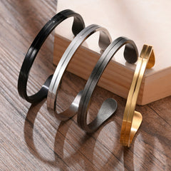 Thin Bracelet,Stainless Steel Cuff Bangle Bracelet