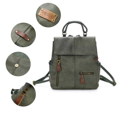 Women Backpack Purse Leather Anti-theft Casual Shoulder Bag