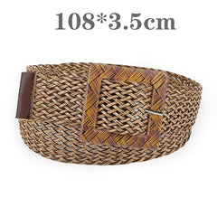 Belts For Women Vintage Boho Braided Waist Belt Black Coffee