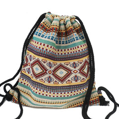 Fabric Backpack Female Gypsy Bohemian Boho Chic