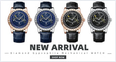 Mechanical Watch Gypsophila Watches for Man Corium Strap Automatic