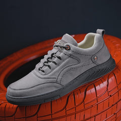 Men genuine Leather Shoes lace up Trend Comfortable Men Shoes