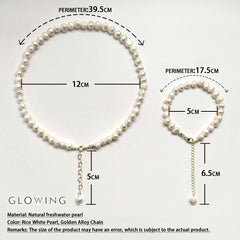 Natural Freshwater Pearl Choker Necklace Baroque Pearl Jewelry