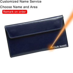 Slim Genuine Leather Women Wallet Female Long Clutch Coin Purses