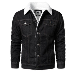 Men Light Blue Jean Jackets Casual Denim Coats