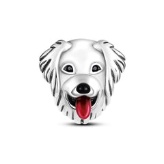 Silver Color Heart Shaped Charms Beads