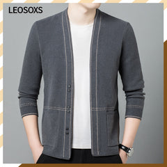 Button Knit Cardigan Sweater Fashion Coat