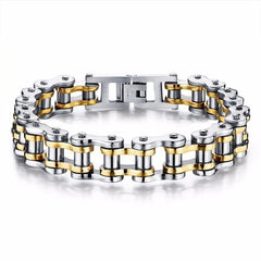 Stainless Steel Biker Chain Bracelet Mens Bracelet Link Chain Motorcycle