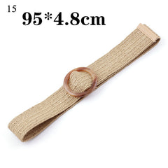 Belts For Women Vintage Boho Braided Waist Belt Black Coffee