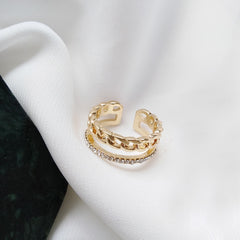 Pearl Zircon Rings for Woman 2021 Vintage Sexy Open Ring