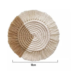 Macrame Cup Cushion Bohemia Style Non-slip Cup Mat
