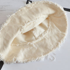 Fashion Casual Ladies Flat tassel Bucket cap Fisherman hat Beach