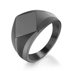 Biker Punk Style Rings for Men Width Signet Square Finger Fashion