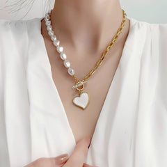 Natural Freshwater Pearl Choker Necklace Baroque Pearl Jewelry