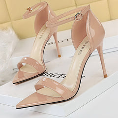 Shoes Super High Heels Suede Women Heels Open Toe Woman Pumps