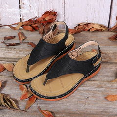 Fashion Clip Toe Wedge Sandals Women Summer Platform Rome Sandalias