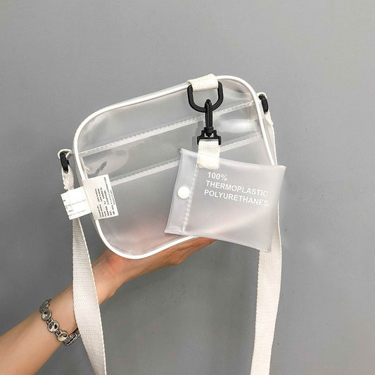 Casual PVC Transparent Clear Women Crossbody Bags Shoulder Bag