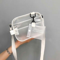 Casual PVC Transparent Clear Women Crossbody Bags Shoulder Bag
