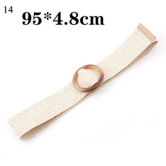 Belts For Women Vintage Boho Braided Waist Belt Black Coffee