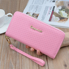 Ladies Zipper Purse Large Capacity Practical Hand Wallet Woman PU