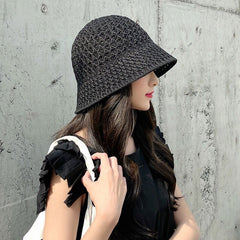 Handmade Crochet Floppy Top Hats Collapsible Dome Bucket Hat