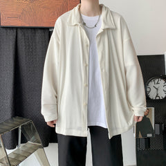 Corduroy Long Sleeve Shirts Shirt Woman Fashion Casual Oversize