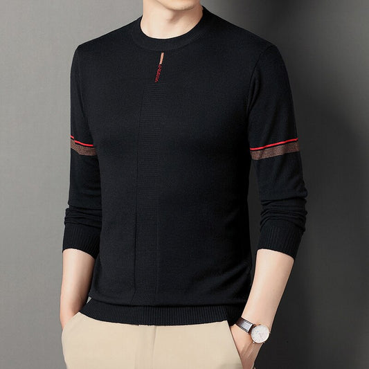 Fashion Casual Long-sleeved Knitted Slim Sweater Pullover
