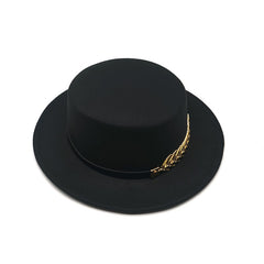 Wool Vintage Trilby Felt Fedora Hat Ribbon With Wide Brim