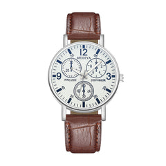 New Fashion Men Watches for Gift Women Leather Strap Quartz