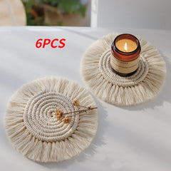 Macrame Cup Cushion Bohemia Style Non-slip Cup Mat